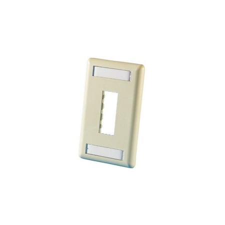Ortronics 2-PORT FLUSH MOUNT UNLOADED, SINGLEGANG TRACJACK, ELECTRICAL IVORY 40300548-13